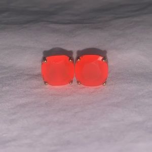 Neon Orange Kate Spade Earrings